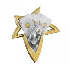 Aplique Estrela Dourada Poker